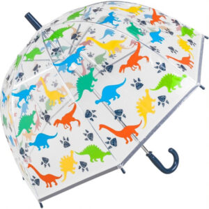CHILDRENS DINOSAUR CLEAR DOME UMBRELLA  (17023)
