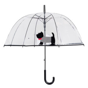 SCOTTISH TERRIER CLEAR SEE THROUGH DOME UMBRELLA  (17019)