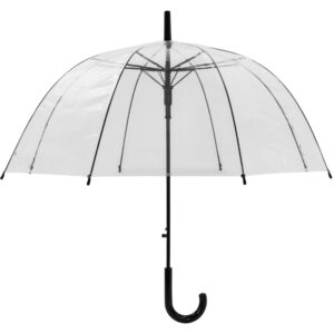 SEE-THROUGH DOME UMBRELLAS WITH BLACK FRAME  (18018)