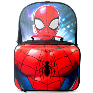 Spiderman Albie Backpack with Lunch Bag and Water Bottle