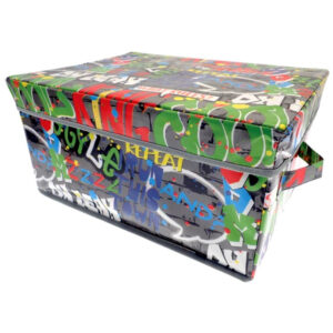 Pack of 2 Graffiti Design Storage Chests