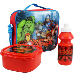 Avengers Kids Character 3pcs Lunch Bag Set
