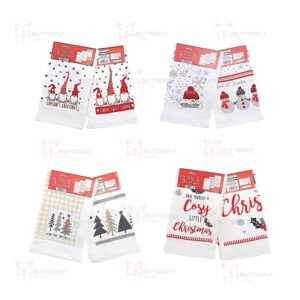 Pack of 3 Christmas Festive Tea Towels