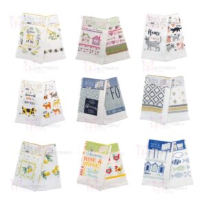 Pack of 3 Random Design Tea Towels