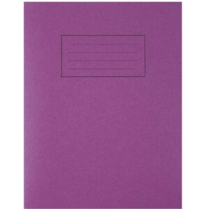 Silvine Exercise Book 9" X 7" Ruled with Margin Purple