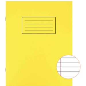 Silvine Exercise Book 9" X 7" Ruled with Margin Yellow