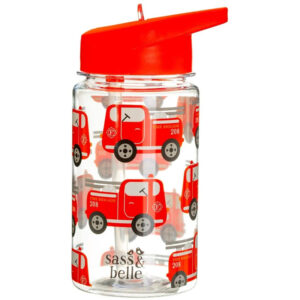 Fire Engine Sass & Belle Kids Water Bottle