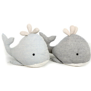 Whale Design Novelty Doorstop Dark Blue