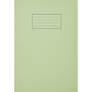 Silvine Exercise Book A4 Ruled with Margin Green