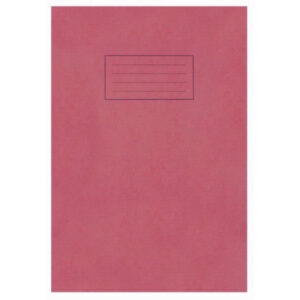 Silvine Exercise Book A4 Ruled with Margin Red