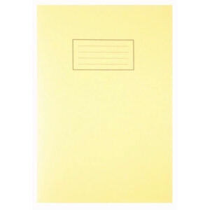 Silvine Exercise Book A4 Ruled with Margin Yellow