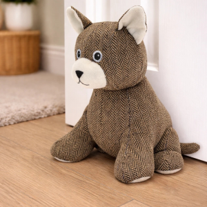 doorstopcatherringbonebrowndoormb - Butterflygifts Ltd