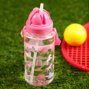 Children’s Reusable Water Bottle with Flip Straw