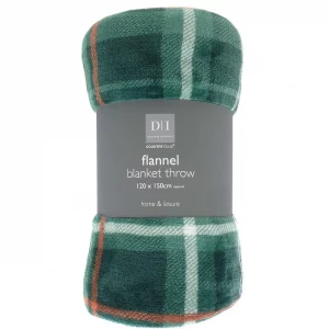 blanketgreenplushtartan - Butterflygifts Ltd