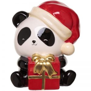 Xmas Panda Designer Money Box