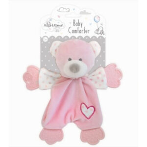 Hugs & kisses Pink Plush Teddy Bear Comfort Toy
