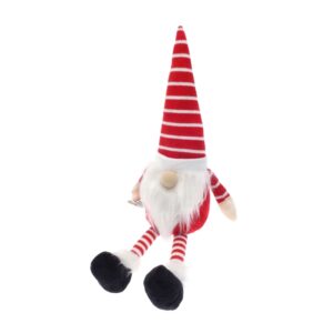 Christmas Knitted Skandi Gonk Design Novelty Doorstop Red