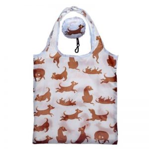 Foldable Shopping Bag Catch Patch Blue