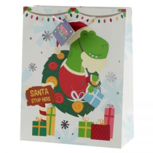 Dinosaurs Festive Gift Bag - Medium
