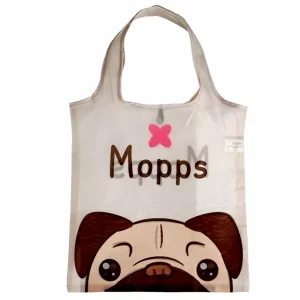 Foldable Shopping Bag Mopps Pugs
