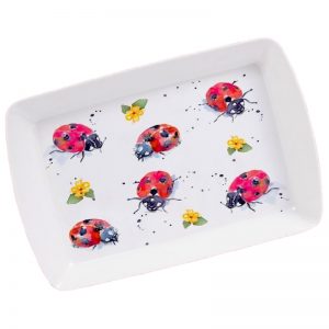 Country Life Collection Melamine Small Tray - Ladybirds