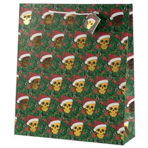 Multi Skulls Festive Gift Bag - Large