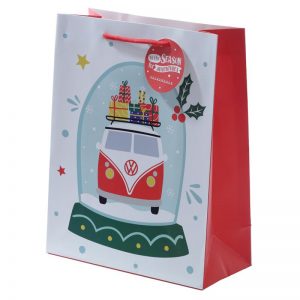 VW Red Festive Gift Bag - Medium
