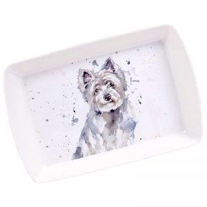 Man's Best Friend Collection Melamine Small Tray - Westie