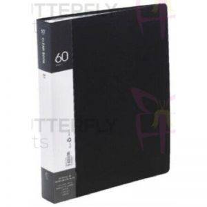 A4 Presentation Display Book Folder 60 Pockets Black