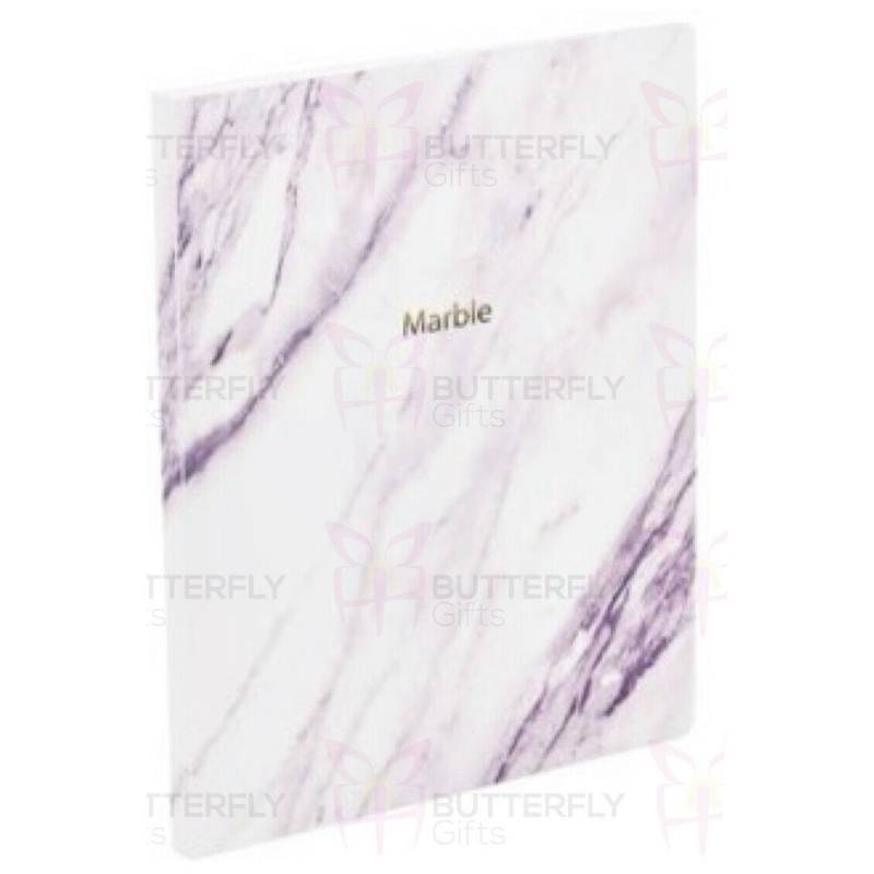 A4 Presentation Display Book Folder 40 Pockets Purple Marble