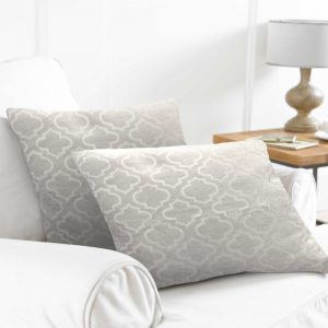 Pack of 2 Bohemia Design Cushion Covers 43x43cm - Stone