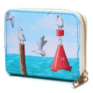 Seagull Zip Around Purse At Sea