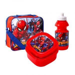 Spiderman Kids Character 3pcs Lunch Bag Set
