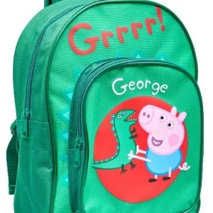 PEPPA PIG GEORGE DINO ARCH Kids Children's Backpack School Bag Rucksack 1841