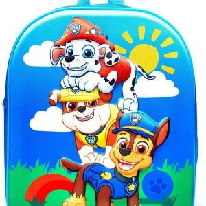 PAW PATROL CHASE MARSHALL RUBBLE Kids Children's Backpack School Bag 3D Sun Rucksack