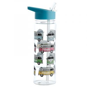 Volkswagen Campervan Adventure Begins Light Blue 550ml Water Bottle