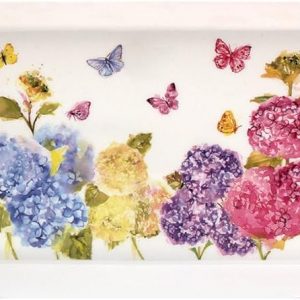 The Leonardo Collection Small Melamine Serving  Jewellery Tray -Butterfly Blossom