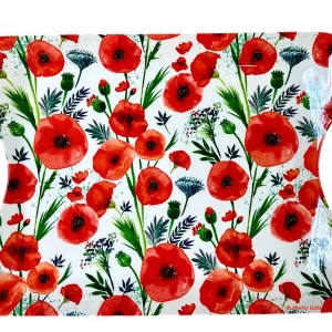 The Leonardo Collection Large Melamine Serving Tray/Food-William Morris Poppy Fields