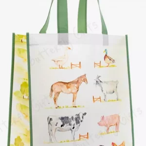 The Farmyard Animals Reusable Tote Shopping Bag