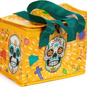 Bag Day of The Dead - Insulated Lunch Bag- Lunch Box Bag for Work Family School - Beach Picnic Accessories - Picnic Box