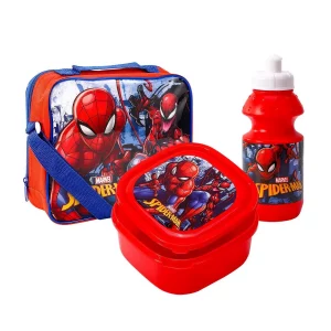 Spiderman Insulated 3 Piece Lunch Set for School & Travel