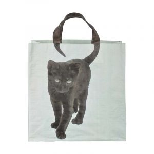 Black Cat Reusable Tote Shopping Bag