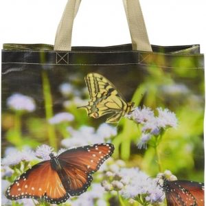 BUTTERFLY REUSABLE TOTE SHOPPING BAG