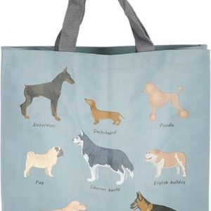 Dog Breeds Design Reusable Tote Shopping Bag