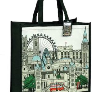 London Cityscape Reusable Tote Shopping Bag