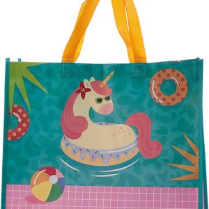 Tropical Unicorn Design  Reusable Tote Shopping Bag