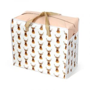 JAN PASHLEY STAG LARGE ZIP UP LAUNDRY STORAGE BAG