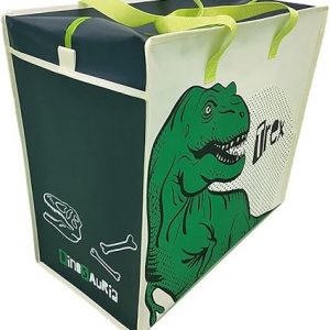 Dinosauria Zip Up Laundry Storage Bag,  Room Tidy, Bedding Blanket Storage, Toy Storage, Multi Purpose Storage Bag.