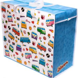 Volkswagen VW T1 Camper Bus Retro Zip Up Laundry Storage Bag