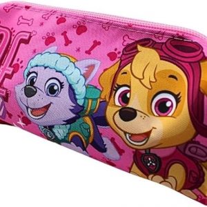 Skye & Everest Paw Pencil Case Girls Pink Rectangular Pencil Case Back to School Stationery